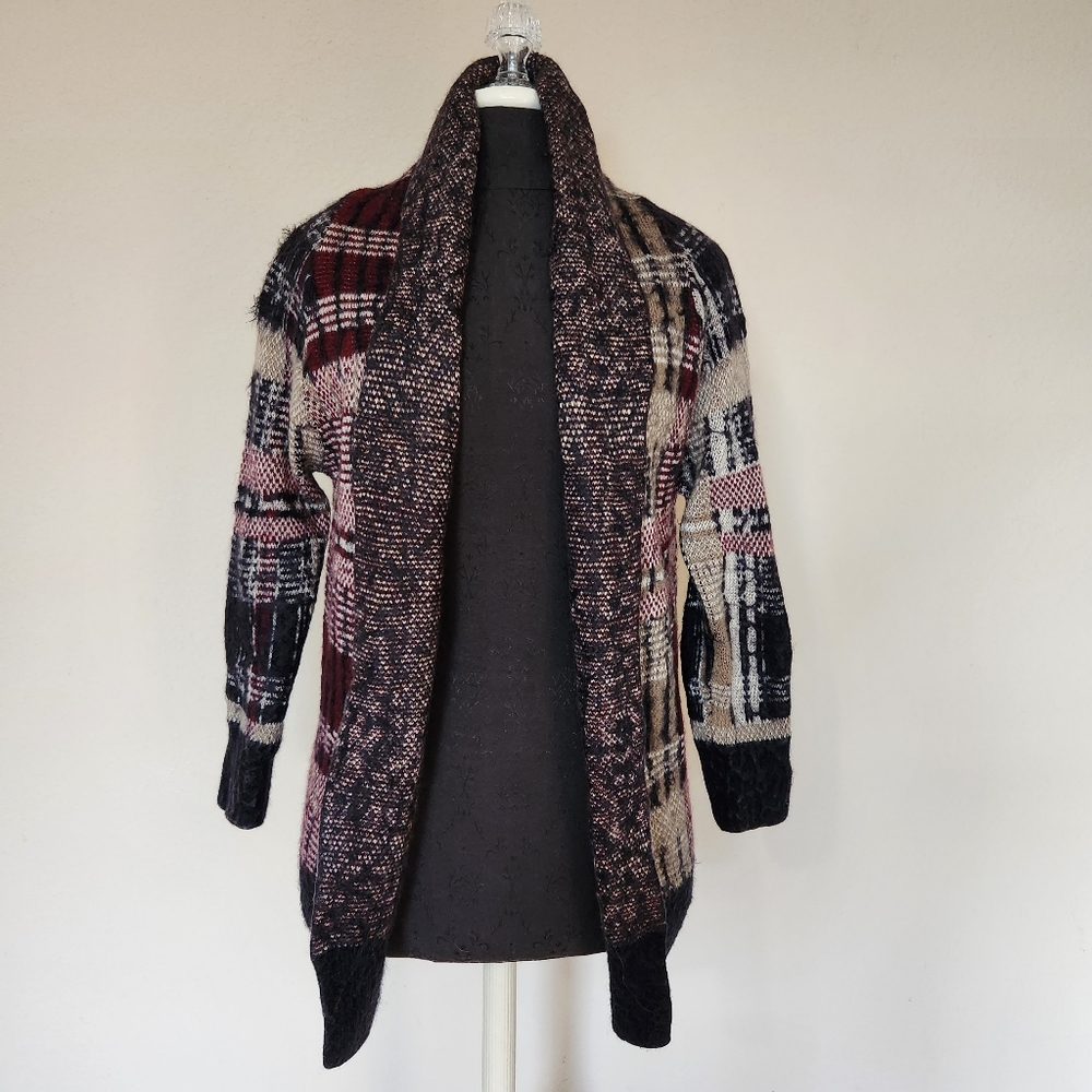 Anthropologie Oliver by Escio Plaid Cardigan Women's M